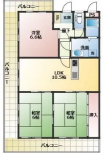 with 赤羽【2階】の間取り