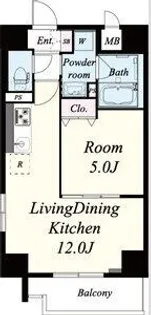 ノーブルスクエア新町【4階】の間取り