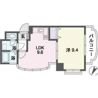 イング大宮【4階】の間取り