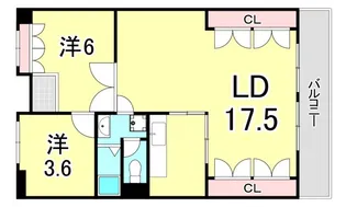 阪急仁川マンション【2階】の間取り