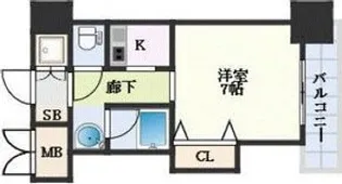 1Kの間取り画像
