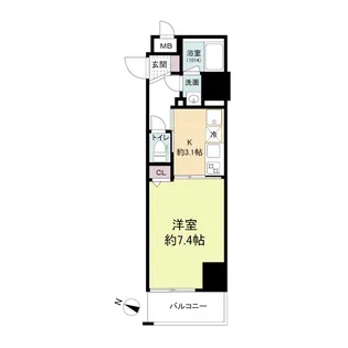 アプリーレ三宮イースト【13階】の間取り