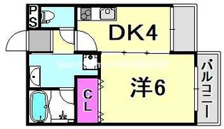 サウスサイド武庫之荘【4階】の間取り