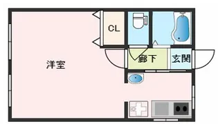 兵庫県神戸市兵庫区福原町【マンション】の間取り
