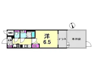 兵庫県神戸市兵庫区西出町2丁目【マンション】の間取り