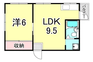 兵庫県神戸市長田区御蔵通5丁目【マンション】の間取り