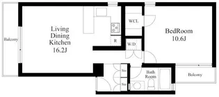 パシフィックハウス池尻【3階】の間取り