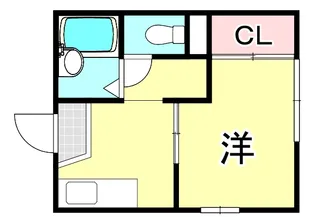 エルミタージュ甲陽園【1階】の間取り