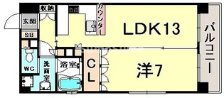 リーガル神戸三宮【12階】の間取り