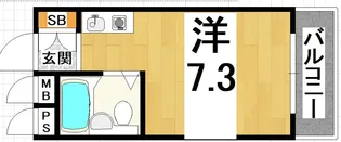 兵庫県西宮市甲東園1丁目【マンション】の間取り