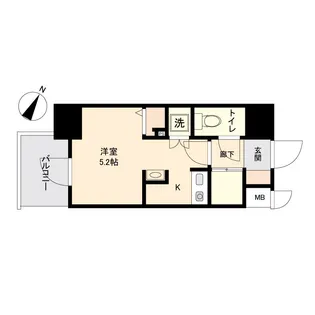 MODERN PALAZZO天神南Ⅱ【2階】の間取り