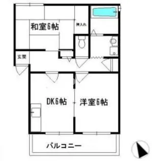 ハイム伊勢【2階】の間取り