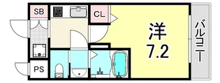 AILE南武庫之荘west【1階】の間取り