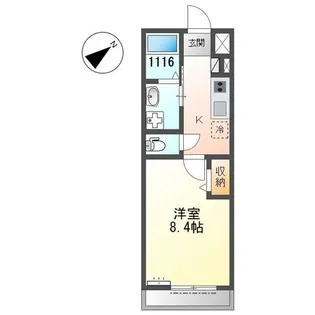 カーサ ドルチェ【1階】の間取り
