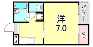 ハイツアべイユ【2階】の間取り