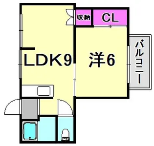 六甲アビタシオン【5階】の間取り