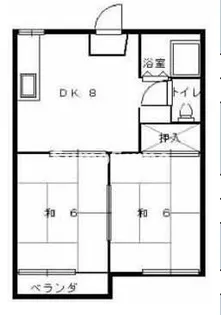 サニーハイツ北別府【2階】の間取り