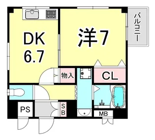 ジュエリーウォール【2階】の間取り