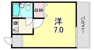 フルーレ滝の茶屋【1階】の間取り