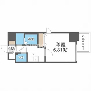 フォーリアライズ難波シエロ【10階】の間取り