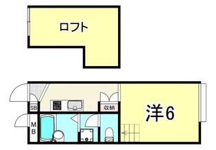 Domaine弥千代【1階】の間取り