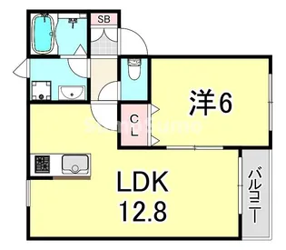 兵庫県尼崎市崇徳院2丁目【アパート】の間取り