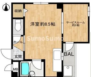 斉部ビル【2階】の間取り