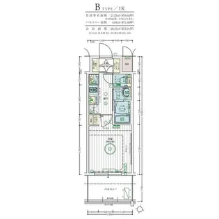 エステムコート神戸 大倉山公園【14階】の間取り