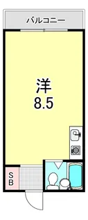パイン苦楽園【3階】の間取り