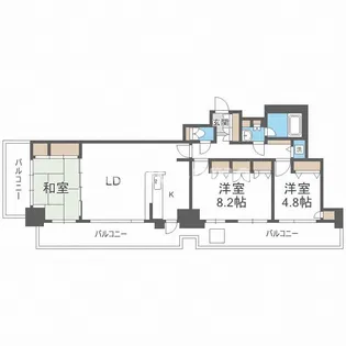 福岡県福岡市早良区祖原【マンション】の間取り