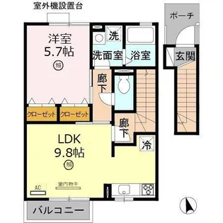 ラフィーネ林Ⅲの間取り