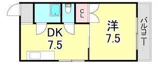 兵庫県神戸市兵庫区神田町【マンション】の間取り