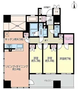 3LDKの間取り画像