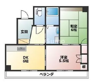 兵庫県神戸市長田区本庄町3丁目【マンション】の間取り