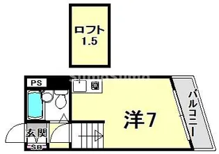 サンパレス21門戸【2階】の間取り