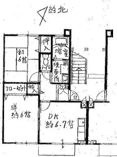 パセオ六甲【1階】の間取り