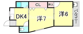 兵庫県西宮市浜甲子園2丁目【アパート】の間取り