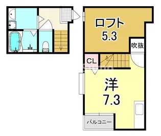 ポラリス武庫川東2【2階】の間取り