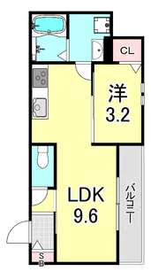 ウィステリア門戸【2階】の間取り