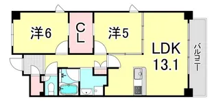 LiveCasa西宮【7階】の間取り