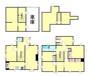 兵庫県芦屋市東山町【一戸建】の間取り