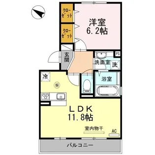 グランソレイユ南多聞台【2階】の間取り