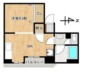 トーアハイツ【4階】の間取り