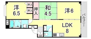アネックス武庫之荘(南武庫之荘5丁目)【1階】の間取り
