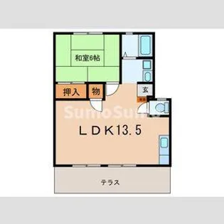 レジデンス須磨浦【1階】の間取り