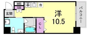大阪府大阪市中央区淡路町3丁目【マンション】の間取り