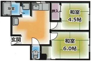 築島ビル【4階】の間取り
