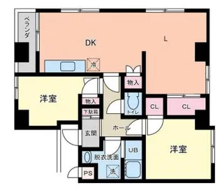ガーデンハイツ芦屋【3階】の間取り