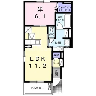 クレモンティーヌ【1階】の間取り