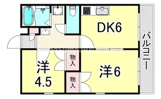 レオパレスKOBATA【3階】の間取り